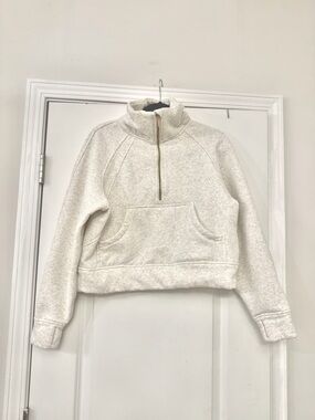 NWOT- Cozy Half-Zip Mock Neck Pullover - light heather grey
